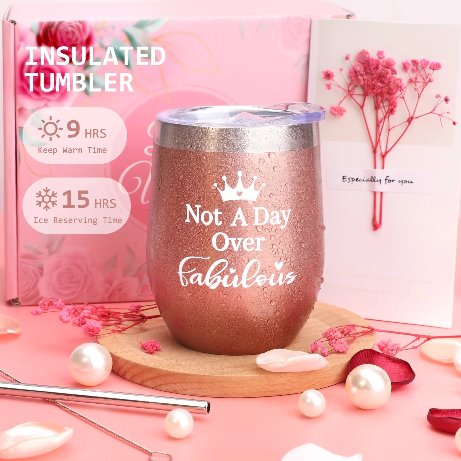 Gift Baskets Set for Women, 10 Pack Bath and Body Set for Christmas Holiday Birthday Gift, Pink