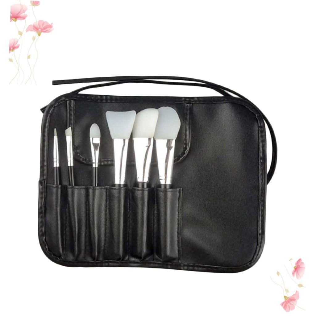 Peach-Pink Portable Makeup Brush Set Professional Cosmetic Tools for Women for Daily Use Eye Makeup Soft Bristles for Natural Finish