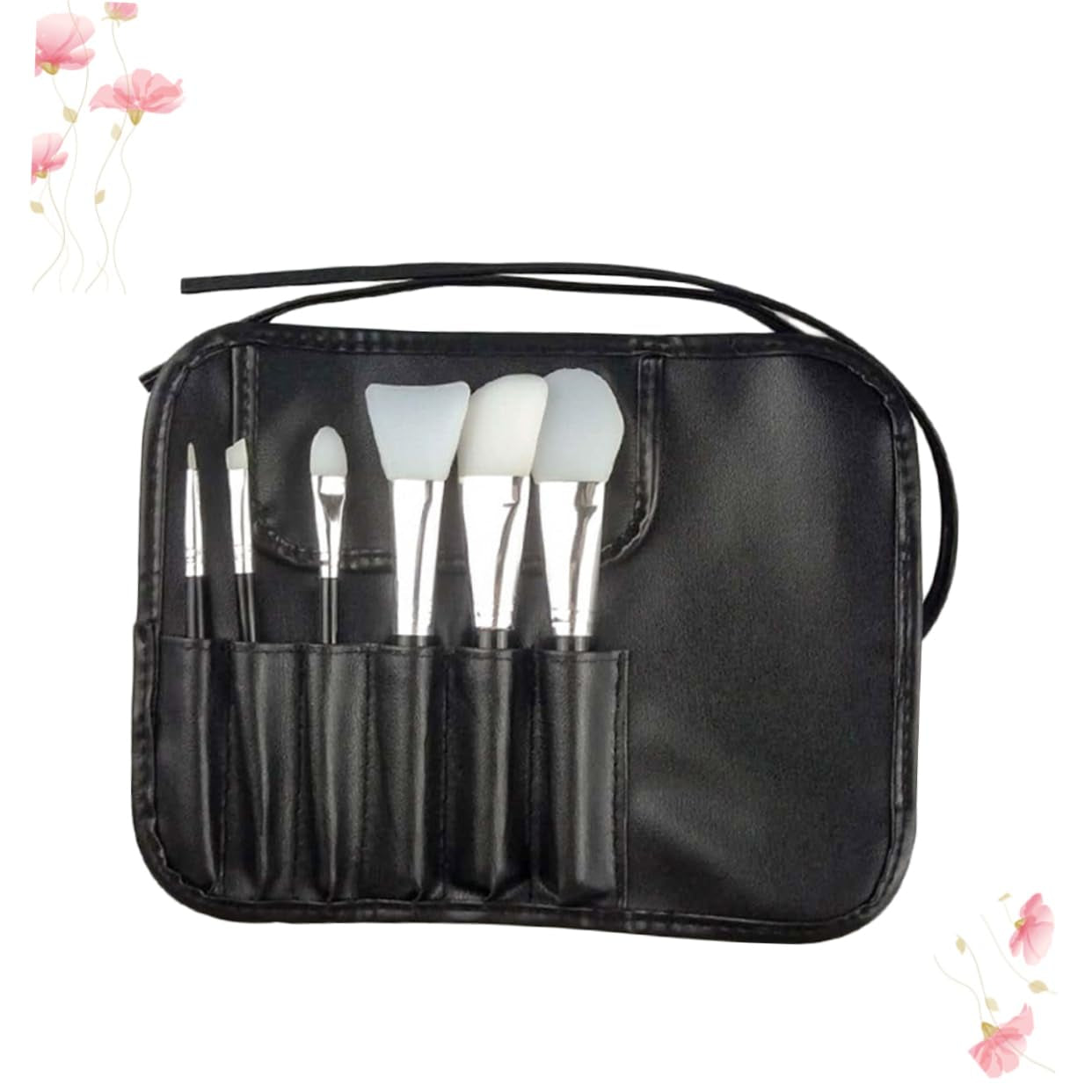 Peach-Pink Portable Makeup Brush Set Professional Cosmetic Tools for Women for Daily Use Eye Makeup Soft Bristles for Natural Finish