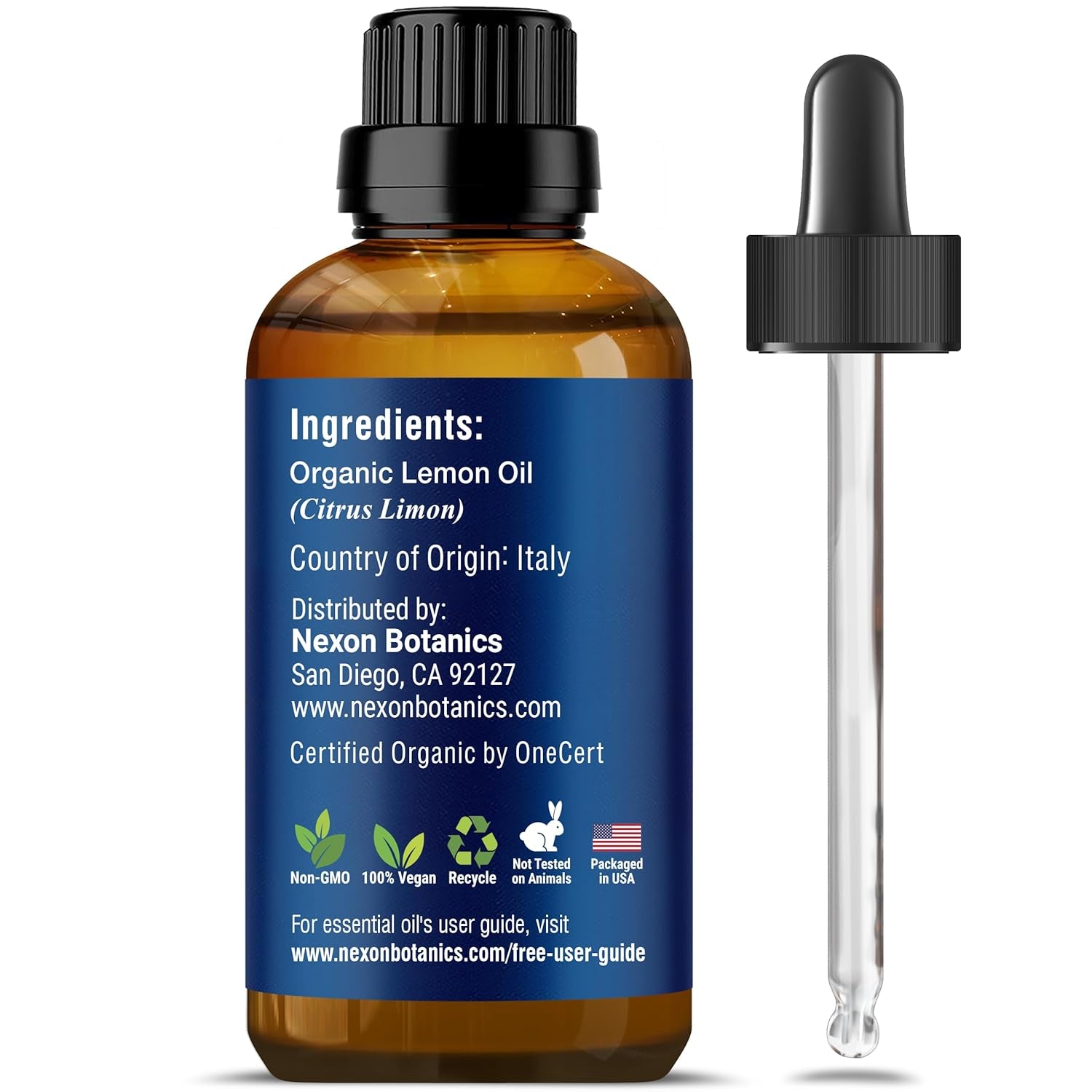 Organic Lemon Essential Oil 30 Ml - Pure Organic Lemon Oil - Natural Lemon Essential Oil Organic for Diffuser, Aromatherapy, Skin, Hair Care - Aceite De Limon - Citrus Essential Oils -