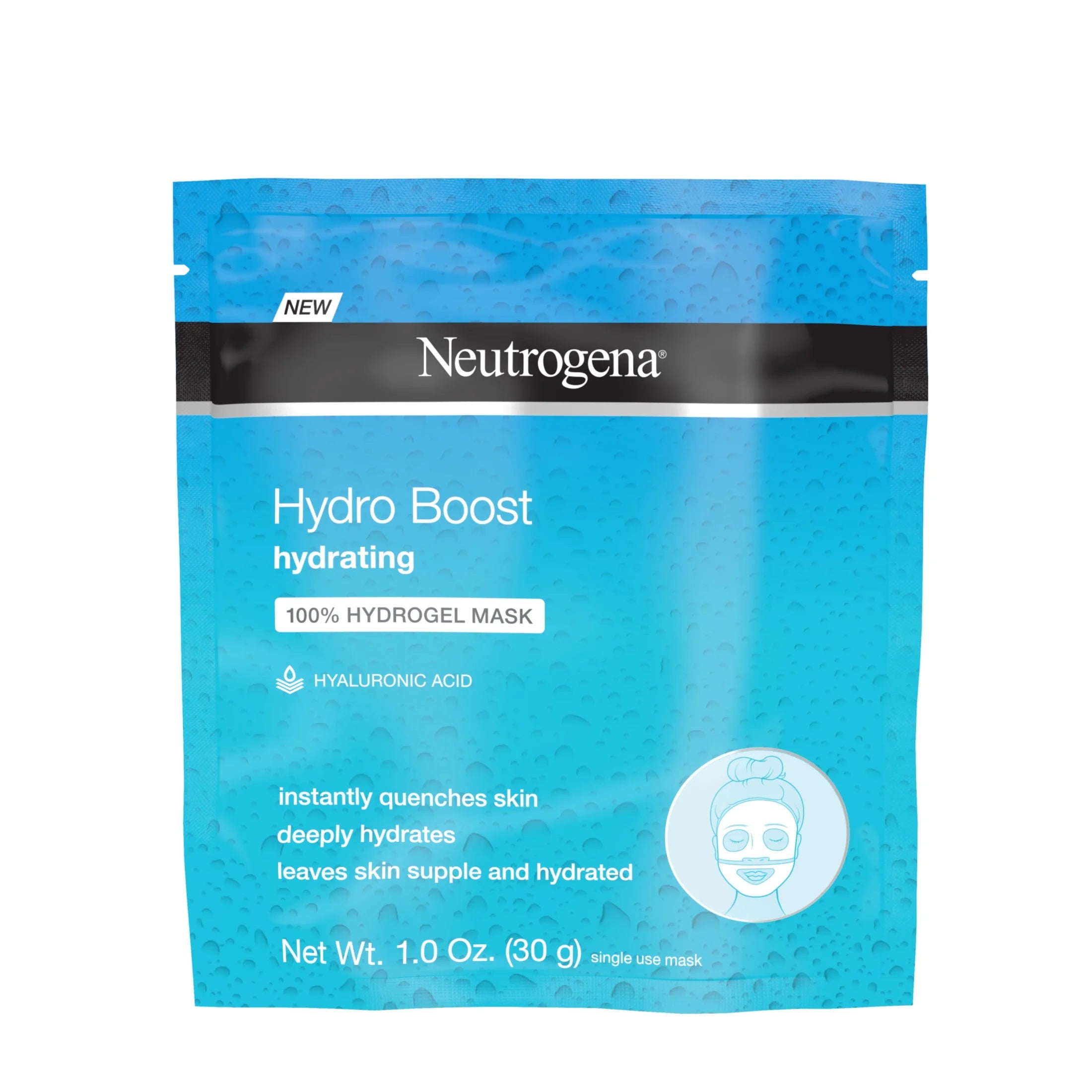 (4 Pack)  Moisturizing Hydro Boost Hydrating Face Mask, 1 Oz