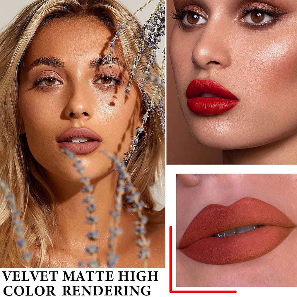 18 Pcs Capsule Pills Lipstick,Mini Matte Makeup Lipstick Set Long Lasting Waterproof Cute Lip Stick Capsules Matte Lipstick Lip Stain Set Velvet Mini Pill Shaped Lipstick Set