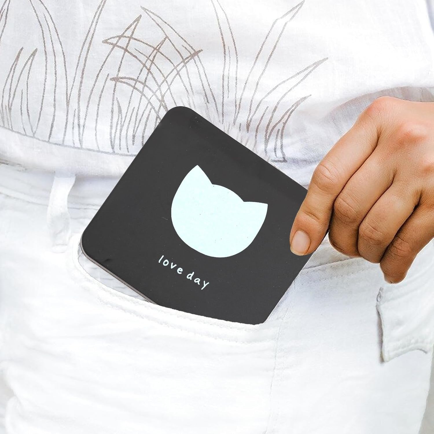 2 Pack Compact Vanity Mirror Portable Travel Mirror Cute Pocket Cosmetic Mirrors Double-Sided Frosted True View Mirror for Women Purses Handbag Wallet Office