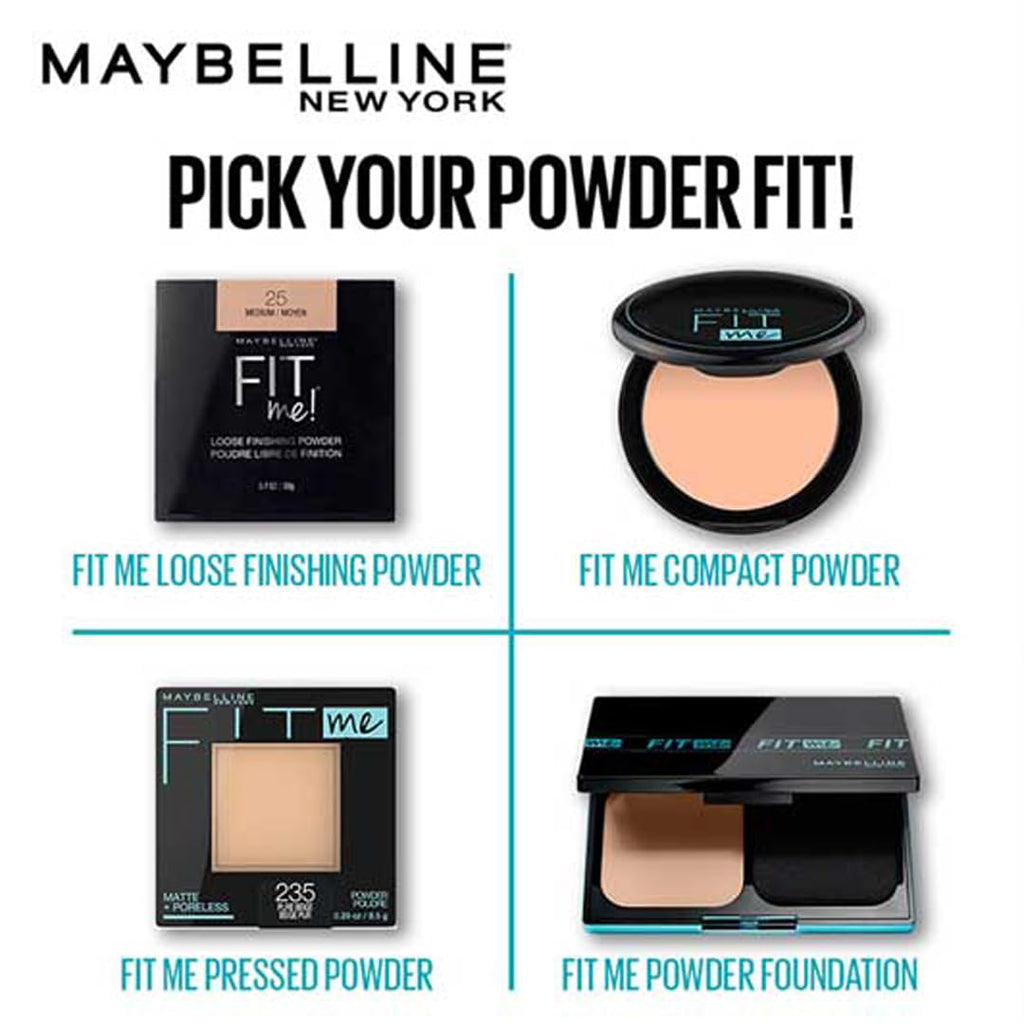 Fit Me Matte + Poreless Pressed Face Powder Makeup & Setting Powder, Classic Ivory, 1 Count