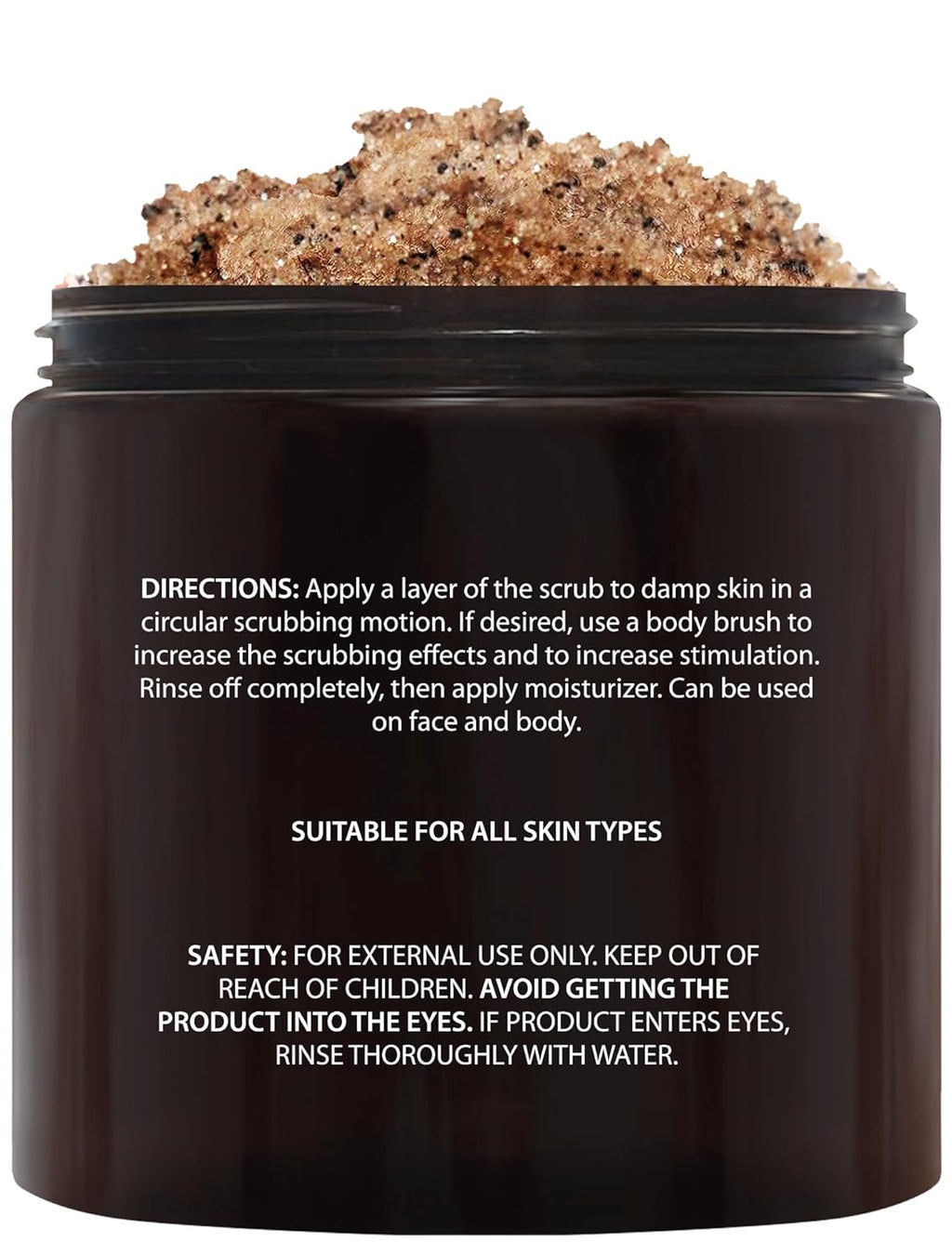 Arabica Coffee Body Scrub - Moisturizing and Exfoliating for Body, Face, Hand, Foot - Fights Stretch Marks, Fine Lines, Wrinkles - Great Gifts for Women & Men - 10 Oz