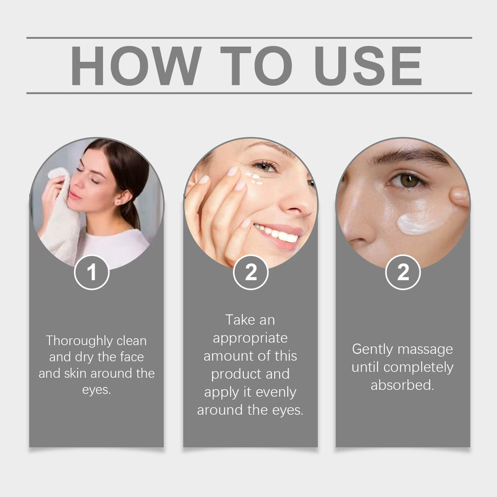 Firming Eye Cream Reduce Dark Circles Eye Bags Removal Lighten Fine Lines Improve Eye Puffiness Deeply Nourishing Lift Eye Cream