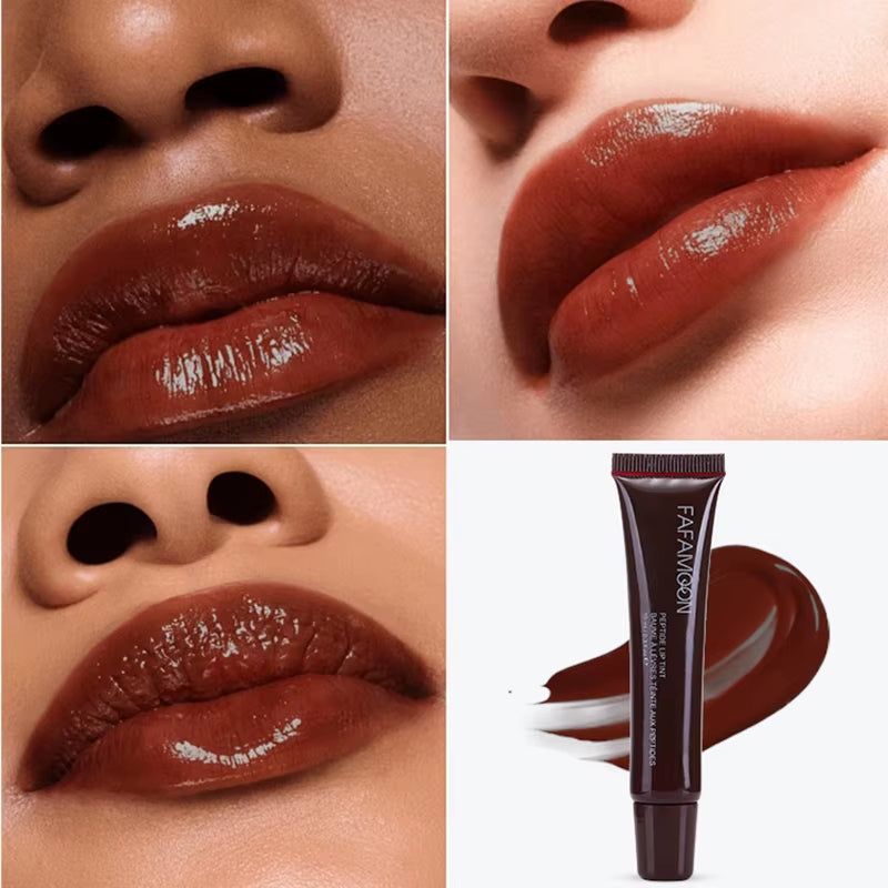 Moisturizing Mirror Water Light Lip Gloss Nude Brown Lip Oil Makeup Plumping Liquid Lipstick Transparent Cosmetics Make up New