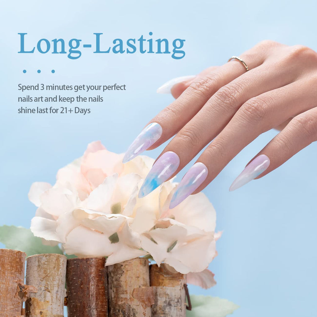 Matte Gel Top Coat and Base Coat Glossy Shine Top Coat Gel Nail Polish 7.5Ml 3PCS Set UV LED Curing Required Shiny Gel Polish Long Lasting Soak off Home DIY Salon Manicure