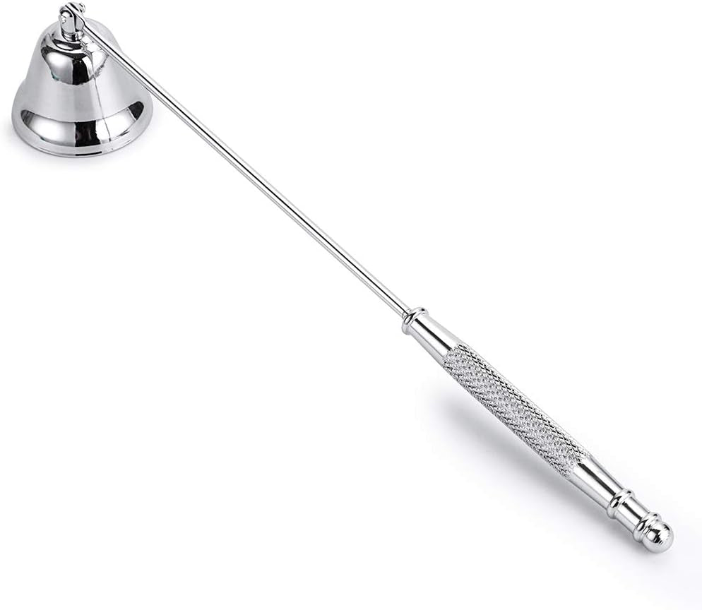 3 in 1 Candle Accessory Set - Candle Wick Trimmer, Candle Wick Dipper, Candle Wick Snuffer, Candle Care Tools Gift for Candle Lovers (Silver Tone)