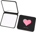 2 Pack Compact Vanity Mirror Portable Travel Mirror Cute Pocket Cosmetic Mirrors Double-Sided Frosted True View Mirror for Women Purses Handbag Wallet Office