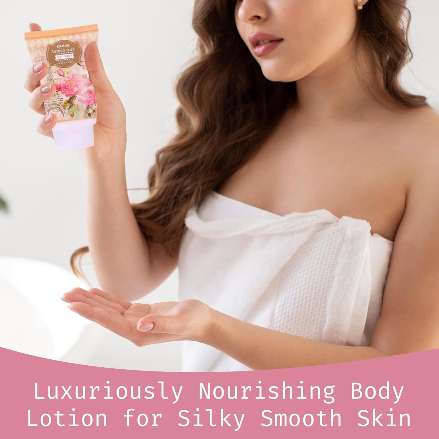 Luxury Spa Gifts for Women – 8 Pc Rose Scented Bath and Body Set with Bubble Bath, Lotion & More – Luxury Self Care Kit for Wife, Mom, Best Friend, Girlfriend, Anniversary Gift by