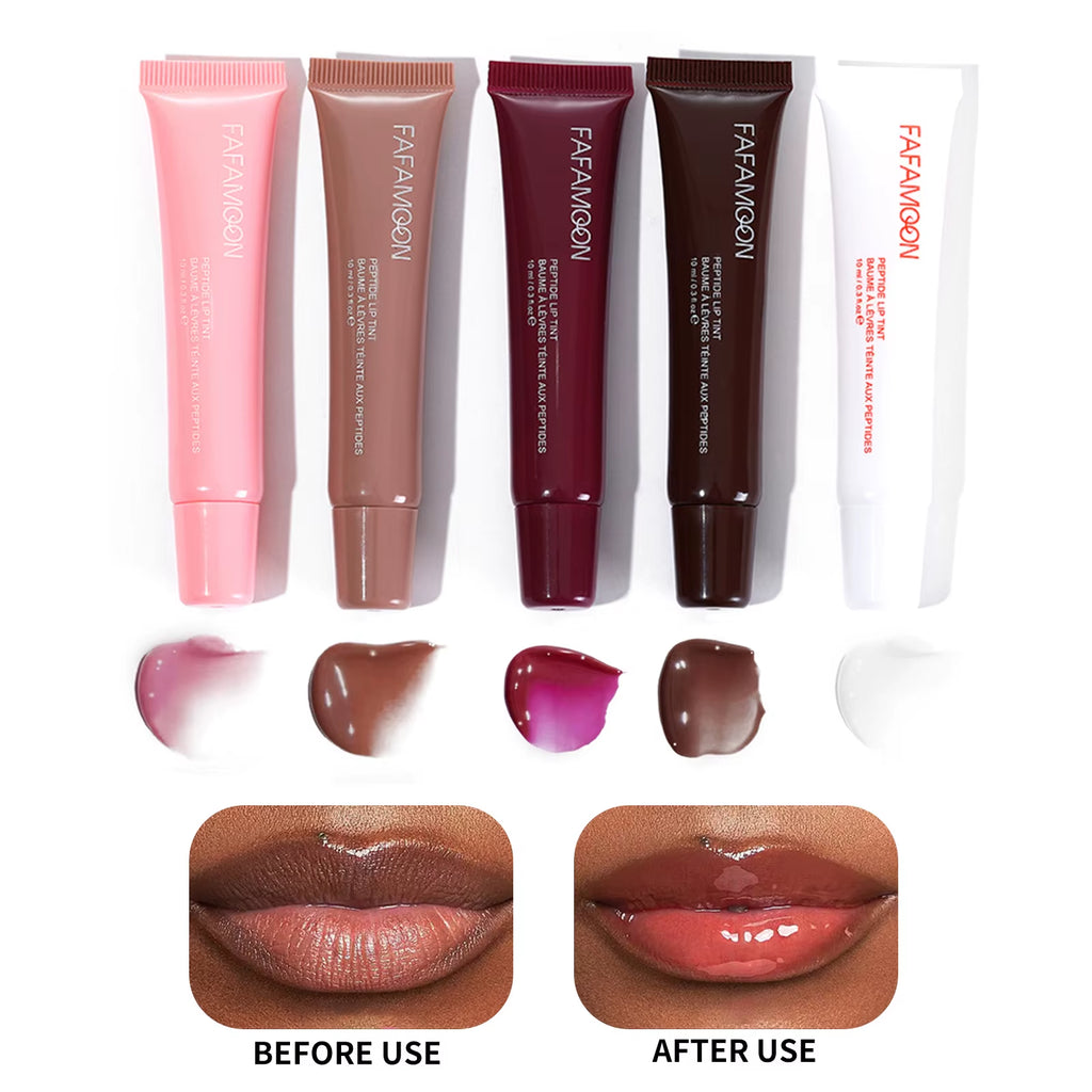 Moisturizing Mirror Water Light Lip Gloss Nude Brown Lip Oil Makeup Plumping Liquid Lipstick Transparent Cosmetics Make up New