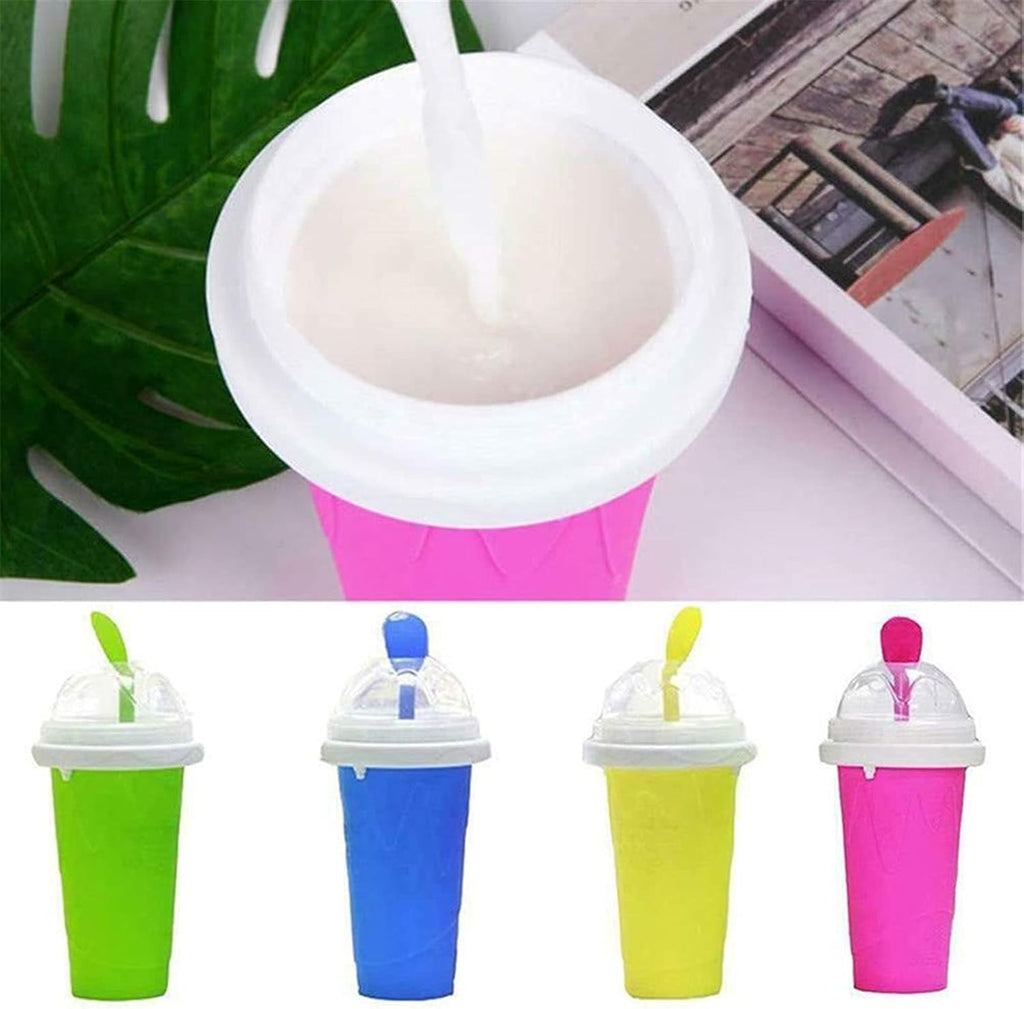 Slushie Cup - Portable Slushie Maker Cup for Smoothies & Shakes, Double Layer Quick Frozen Magic Cup, Personal Mini Slushy Cup Ice Cream Maker for Home, Family, DIY, Homemade, Travel