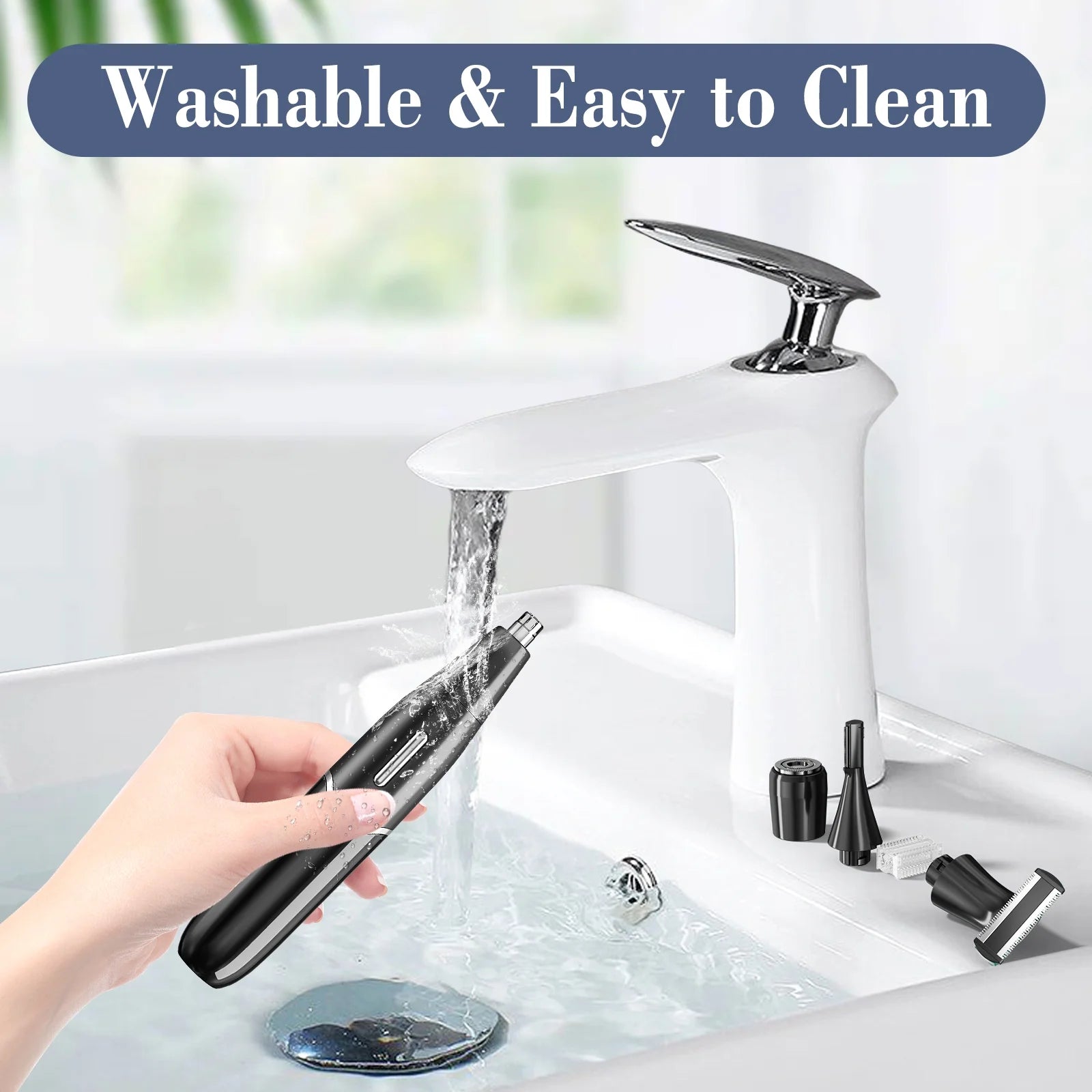 Electric Shaver for Women, 4-In-1 Electric Razor, Painless Shaver Bikini Trimmer, Rechargeable Pubic Hair Removal W/ LCD Display for Eyebrow Face Body Armpit Legs Bikini Area Underarms