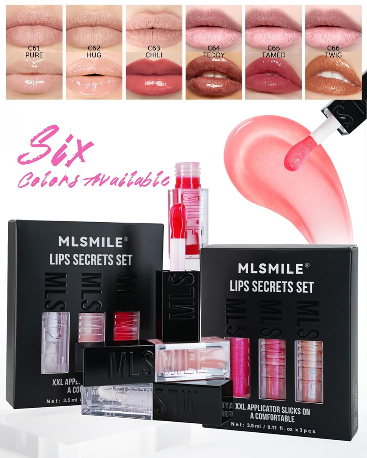 3 Colors Glow Reviver Lip Oil Set, Hydrating Tinted Lip Glow Oil Plumping Lip Gloss for High-Shine Finish,Moisturizing Glossy Lip Oil Gloss for Women Lip Care and Dry Lips-Set A