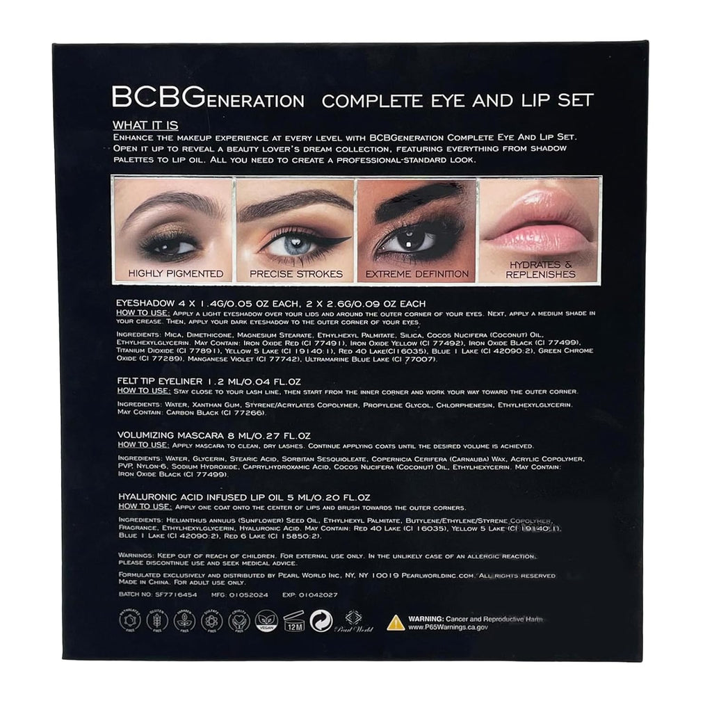 Bcbgeneration Natural Complete Eye and Lip Set - 4 Pcs Kit - Bronze