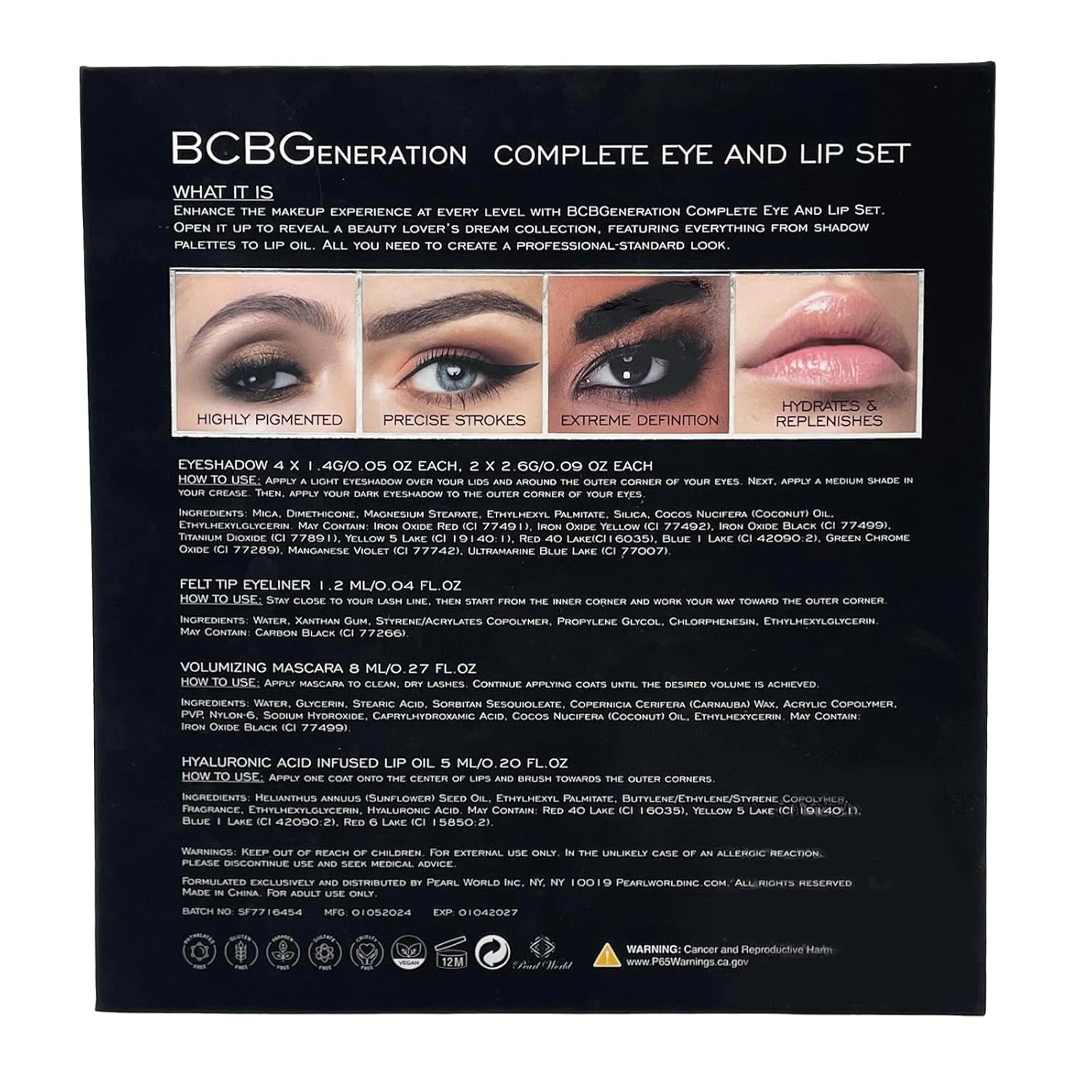 Bcbgeneration Natural Complete Eye and Lip Set - 4 Pcs Kit - Bronze