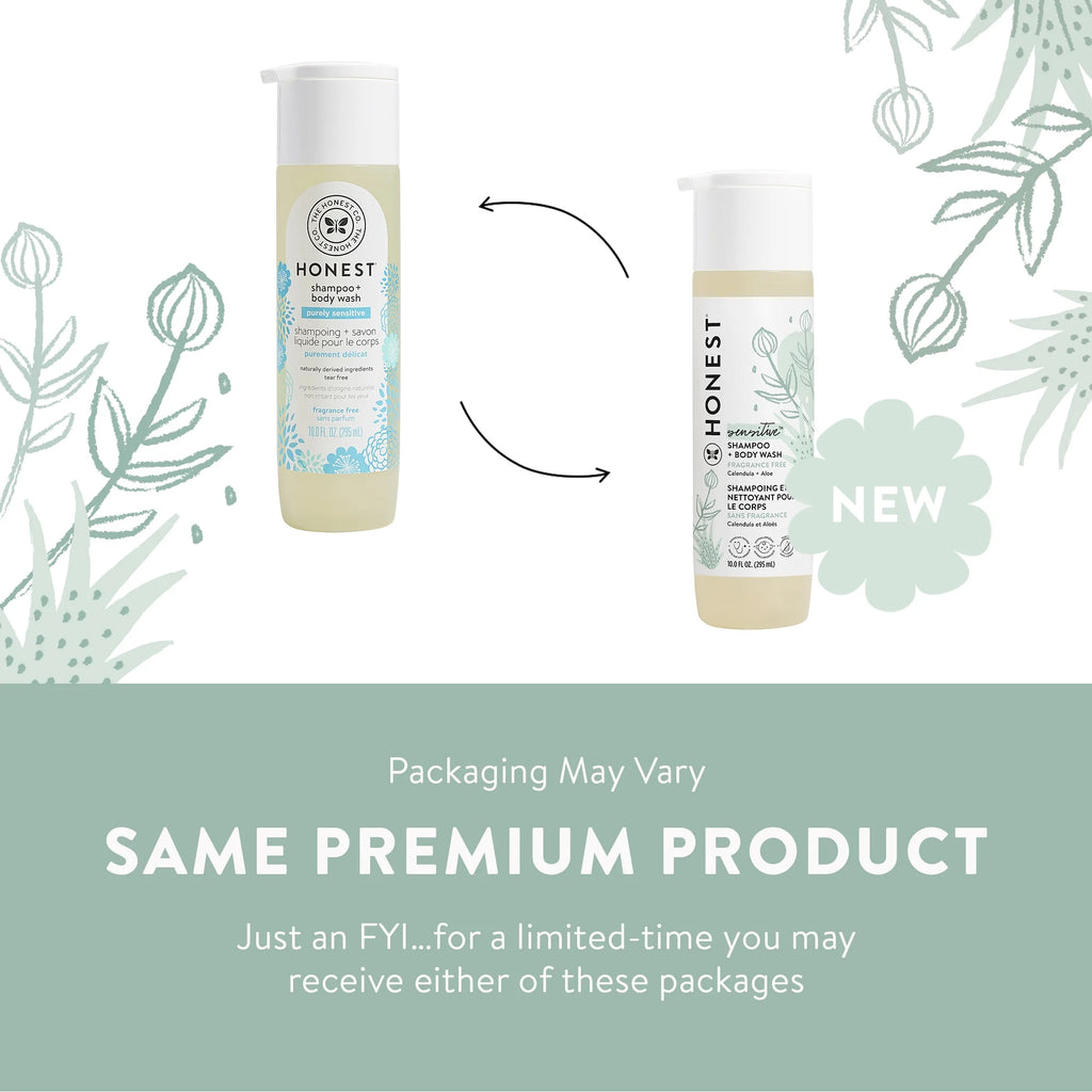 Sensitive Shampoo and Body Wash Fragrance Free 10 Fl Oz