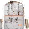 Christmas Gifts for Mom, Daughter Self Care Gifts for Women, Luxe 16Pc Rose Bath and Body Home Spa Set, Relaxation Bath Gift Basket for Birthday Pampering with Perfumes, Acne Kit, Lotions & More