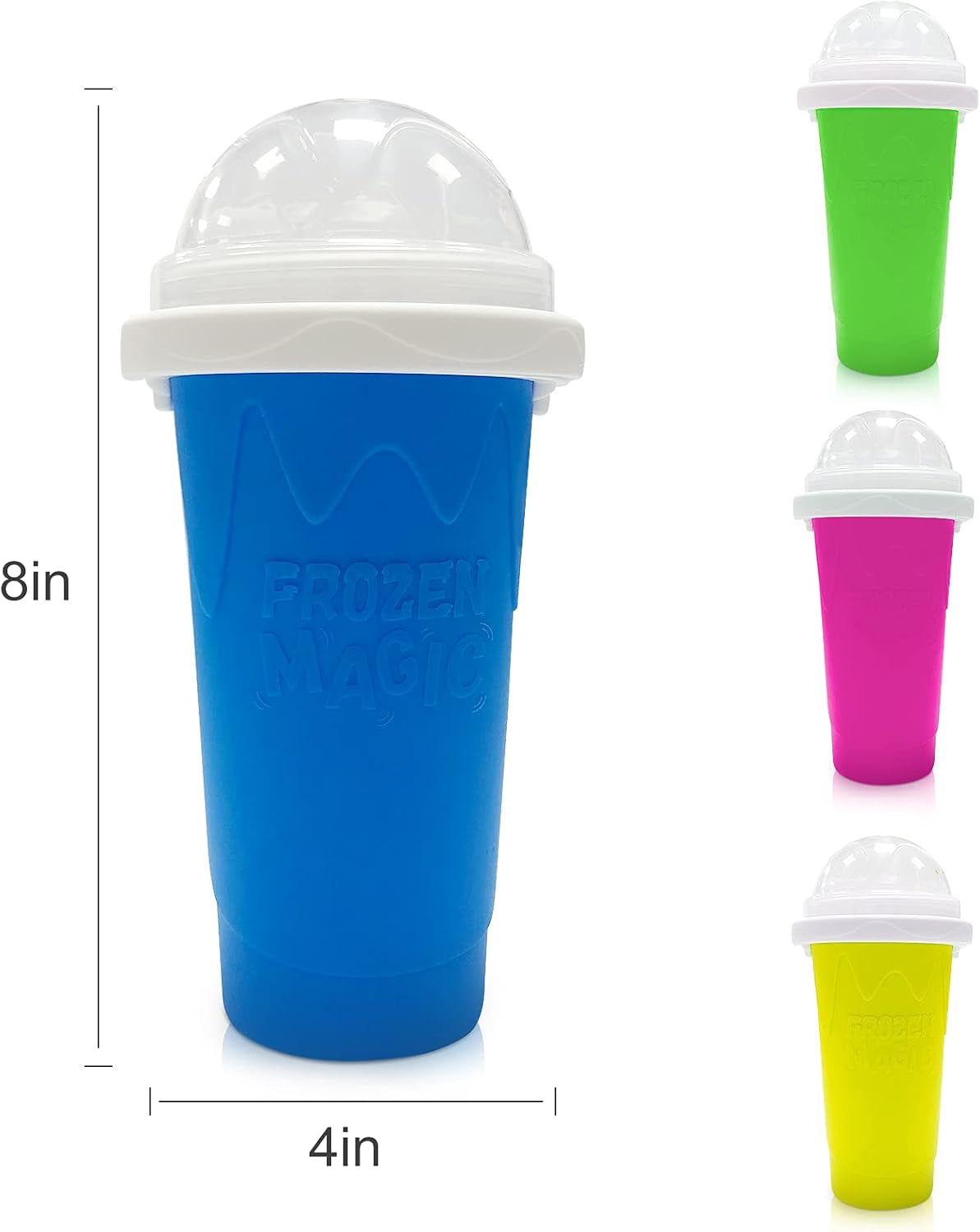 Slushie Cup - Portable Slushie Maker Cup for Smoothies & Shakes, Double Layer Quick Frozen Magic Cup, Personal Mini Slushy Cup Ice Cream Maker for Home, Family, DIY, Homemade, Travel