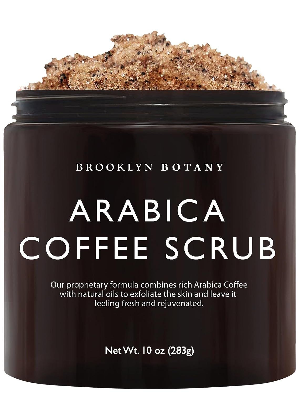 Arabica Coffee Body Scrub - Moisturizing and Exfoliating for Body, Face, Hand, Foot - Fights Stretch Marks, Fine Lines, Wrinkles - Great Gifts for Women & Men - 10 Oz