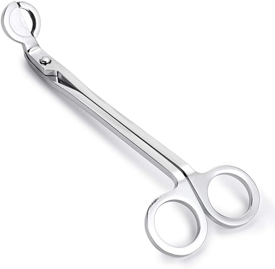 3 in 1 Candle Accessory Set - Candle Wick Trimmer, Candle Wick Dipper, Candle Wick Snuffer, Candle Care Tools Gift for Candle Lovers (Silver Tone)