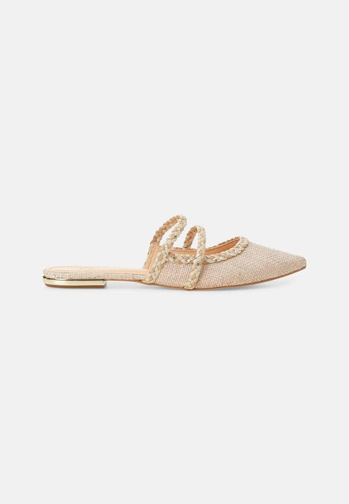 Mangará Amburana Women's Mules Beige - Sustainable