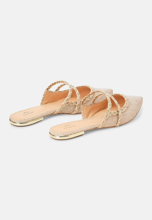 Mangará Amburana Women's Mules Beige - Sustainable
