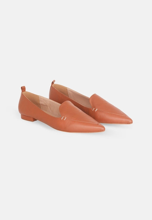 Butia Leather Ballerinas Butia – Women’s Pointed-Toe Flat Shoes